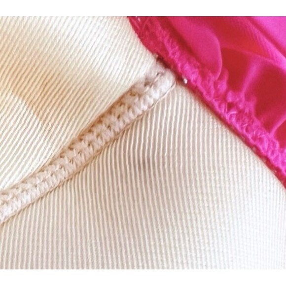 Catherines Size 20W One Piece Swimsuit Hot Pink Ruched Padded Slimming NEW *READ - Picture 8 of 11